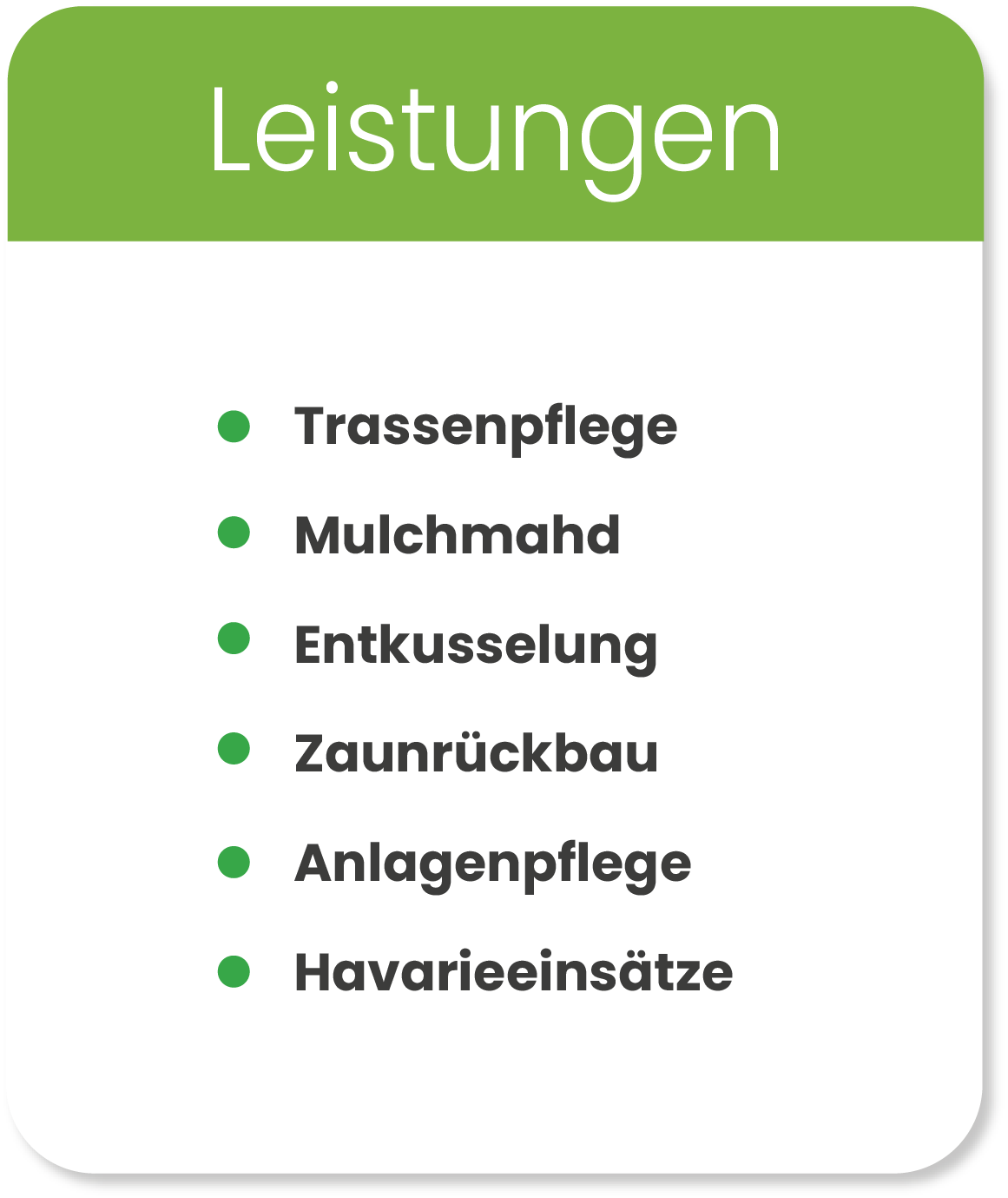 Textbox Leistungen